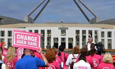 Aged care bodies and unions demand Coalition match Labor’s pledge to fund potential wage rises