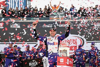 Denny Hamlin uses tire strategy to take Richmond Cup win