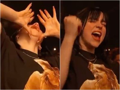 Billie Eilish seen cheering Lady Gaga after ‘beautiful’ Tony Bennett tribute at the Grammys