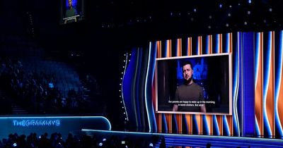 Volodymyr Zelensky pleads for musicians’ support 'but not silence' at Grammy Awards