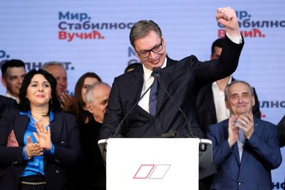 Vucic wins nearly 60% of votes in Serbia presidential election- preliminary results