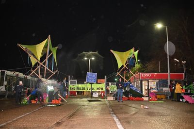 Extinction Rebellion enter fourth day of protests at oil facility