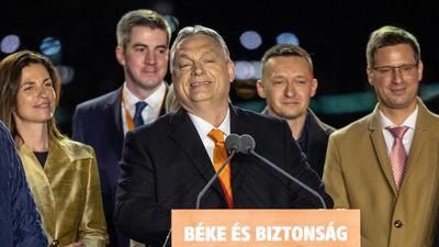 Hungary's authoritarian leader slams Zelensky after winning re-election