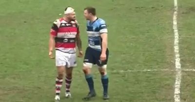 Brutal fight breaks out in big Welsh club match as players attack each other on walk to the sin bin