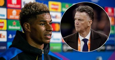 Marcus Rashford sends message to ex-Man Utd boss Louis van Gaal over cancer battle