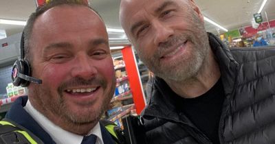 John Travolta surprises shoppers at Morrisons and punters at Wetherspoons in Norfolk