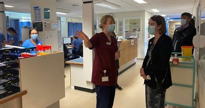 Wishaw hospital staff welcome NHS Scotland chief executive for visit