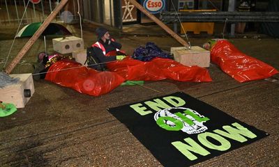 Climate protesters block oil depot near Heathrow as action enters fourth day