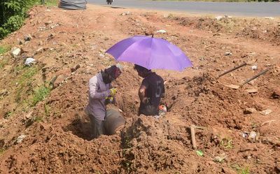 Pipe bursts during NH widening hit potable water supply