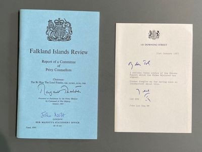 Falklands war report kept for 30 years donated to veterans’ charity