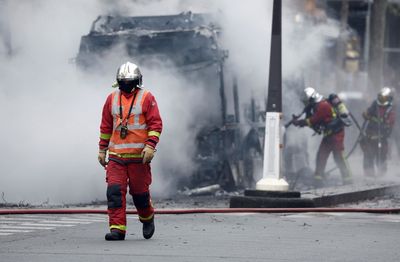 Burning bus sends clouds of black smoke into Paris sky - Reuters witness