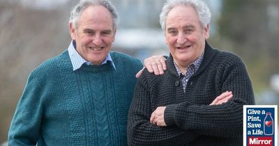 Identical 'blood brothers' donate staggering 500 pints between them in past 50 years