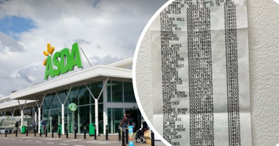 This weekly shop at an Asda supermarket in Wales cost less than £34