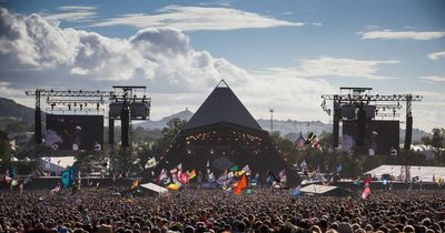 Glastonbury Festival: Pyramid Stage takes shape on Worthy Farm for first time in three years