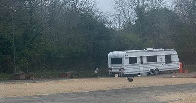 Travellers set up camp at Brislington Park and Ride site