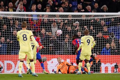 Patrick Vieira’s Crystal Palace beat former club Arsenal to dent top-four hopes