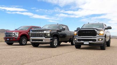 Ford, Chevy, Ram Heavy-Duty Diesel Trucks Battle In Quarter-Mile Race