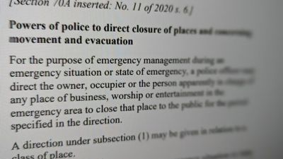 Human Rights Commissioner questions WA's ongoing use of state of emergency powers