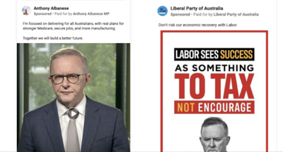 The race to define Albo: parties spend hundreds of thousands on social media