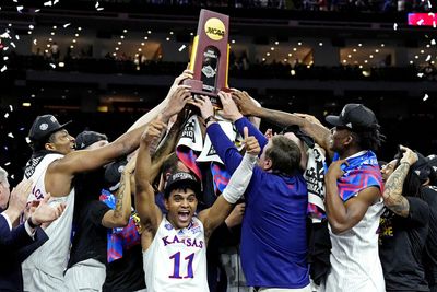 The internet roasted NCAA President Mark Emmert after he incorrectly said “Kansas City Jayhawks” in the trophy presentation