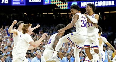 Kansas beat UNC to win team’s 4th title and Jayhawk nation went wild