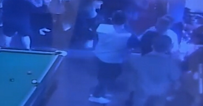 Shocking footage shows moment huge fight breaks out between punters in busy Glasgow pub