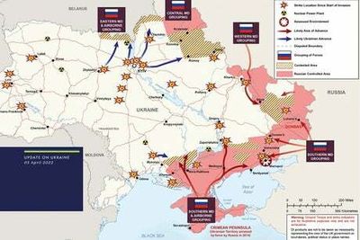 New map shows Russian retreat from Ukrainian capital