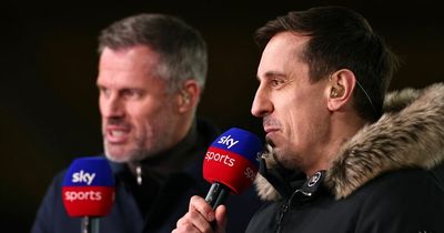 Gary Neville labelled "jealous" as he reacts to Jamie Carragher's Wayne Rooney comment