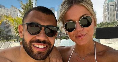 Hollie Shearer confirms romance with England rugby star during luxury trip to Dubai
