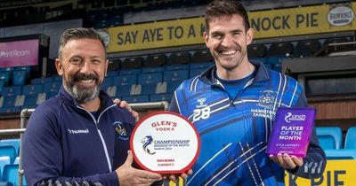 Double swoop for Kilmarnock as Kyle Lafferty joins manager on awards podium