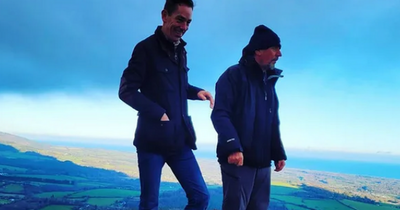 Ryan Tubridy tells of fall during Climb with Charlie after 'running up' mountain with boxer Barry McGuigan
