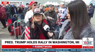 Trump supporter claims Space Force will overturn election result in bizarre rally interview