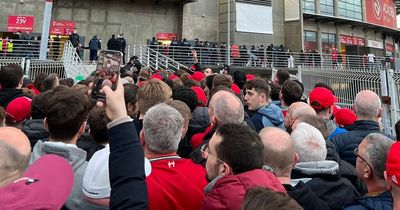 Hundreds of Liverpool fans stuck outside Benfica stadium and miss kick-off