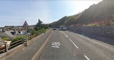 Driver rushed to hospital after veering into tree near A98