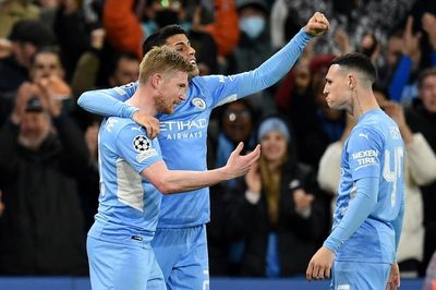 De Bruyne gives Man City slender lead over stubborn Atletico