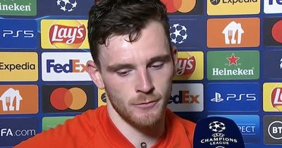 'Maybe it’ll help them' - Andy Robertson responds to Benfica fans throwing objects after Liverpool win