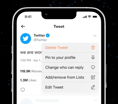 Twitter's edit button wasn't a joke at all