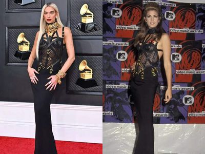 Dua Lipa wore a 1992 Versace dress worn by Cindy Crawford