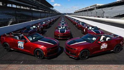 Chevy Shows Off Fleet Of Camaro Convertibles For 2022 Indy 500