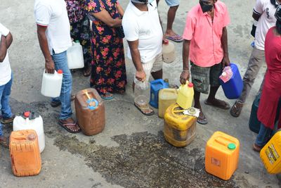 Sri Lanka’s poor queue for hours to buy kerosene amid crisis