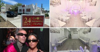 Inside Kourtney Kardashian and Travis Barker's Las Vegas wedding with Elvis impersonator