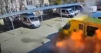 Welsh NHS ambulance sent to Ukraine blown up in attack