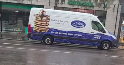 'He's on a roll' Driverless Scots bakery van rolls down bus lane and crashes into sign