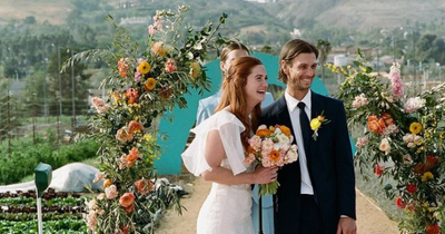Harry Potter star Bonnie Wright shares beautiful wedding snap in California