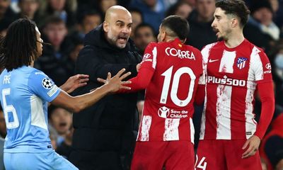 Pep Guardiola needs to keep his cool if Atlético test City’s patience again