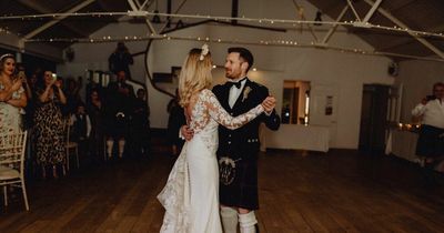 Scots bride has first dance at dream wedding after miracle cystic fibrosis drug