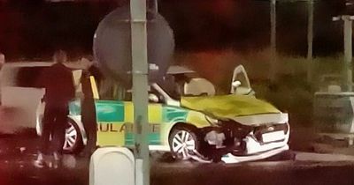 Ambulance service car damaged during 'incident' near Forestside in Belfast