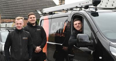 Hard work pays off as Lanarkshire electrician's bright young company recognised with award