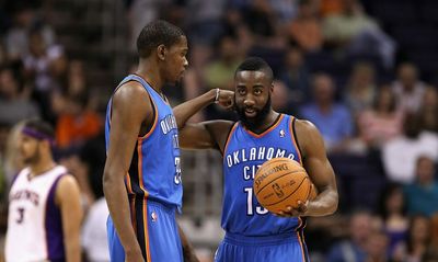 OKC Thunder quotes: Kevin Durant shares thoughts on the 2012 James Harden trade, said Sam Presti never really involved him in decisions