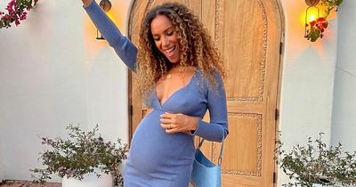 Pregnant Leona Lewis beams showing off baby bump as she celebrates 37th birthday